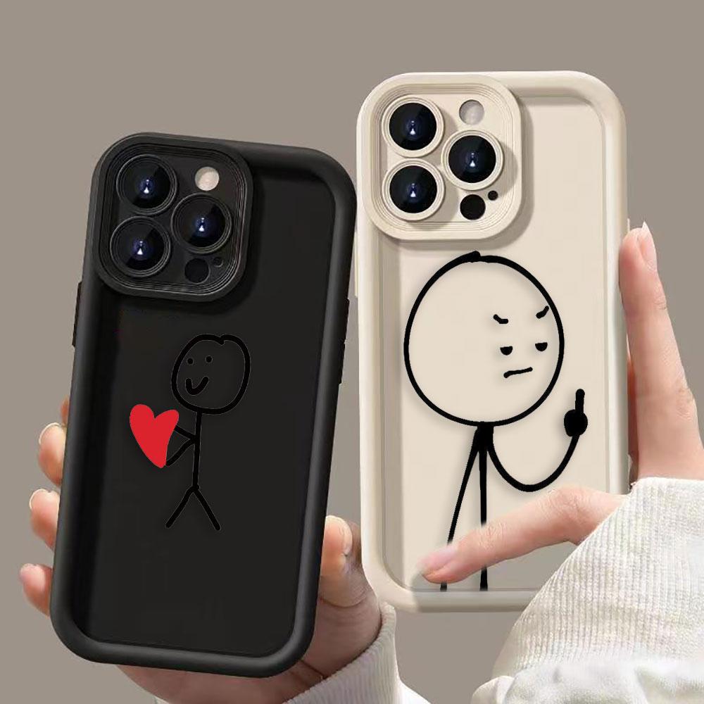 Cartoon Creative Villain Phone Case For Samsung A13 A15 A16 A17 A22 A23 A25 A32 A33 A35 A51 A52 A53 A54 A55 A71 A72 Cover Case