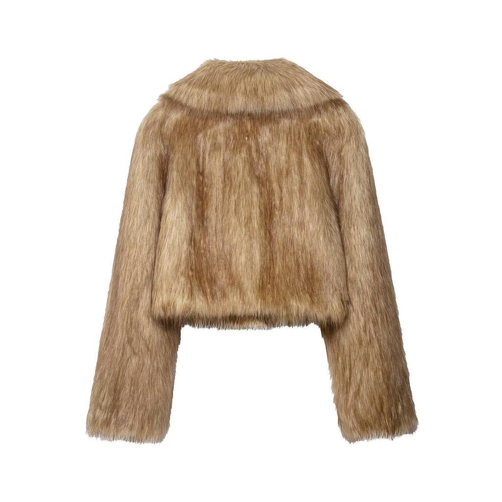 European & American Women's Faux Fur Short Jacket - Fashionable & Casual
