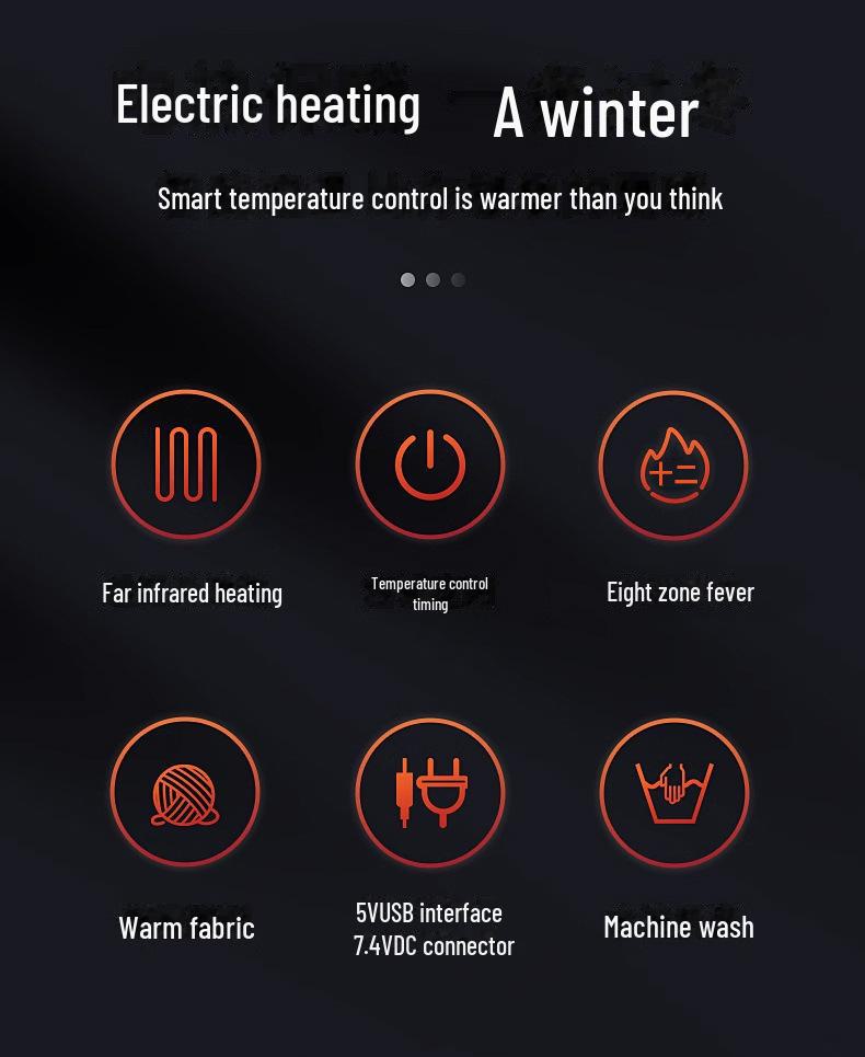 Oppladbare elektriske oppvarmede vinterbukser for menn og kvinner - Varm bomull Fullkroppsoppvarming for utendørs bruk