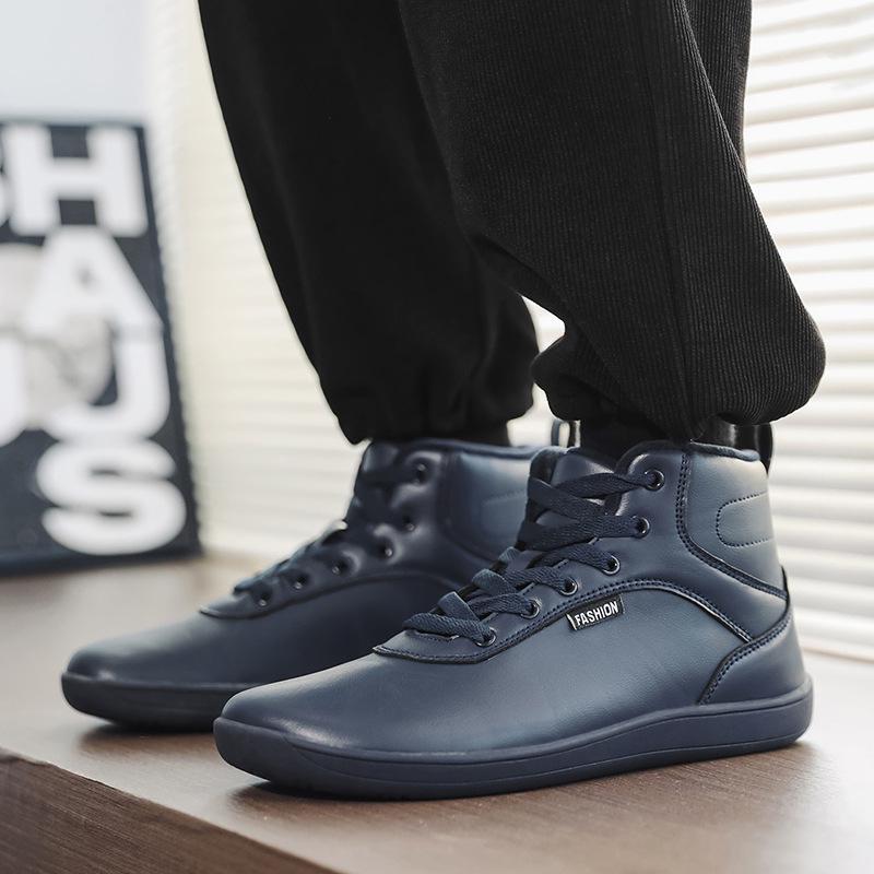 2025 Unisex Schneestiefel mit breiter Zehenbox und hohem Schaft: Fleecegefütterte Barfuß-Sneaker für den Winter