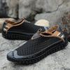 Herren Lederschuhe für Herren Straßenschuhe für Wasser Atmungsaktive Herren Sandalen auf Flach