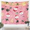 Merry Christmas Tapestry Gingerbread Man Wall Art for Living Room Bedroom Santa Claus Wall Hanging Blanket Snowflake Home Decor