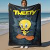 1 stuks Tweety Warner Bros Buitenkleed - Plaid, Zacht, Flanellen Dekens, Woonkamer, Reizen, Kamperen-1102124
