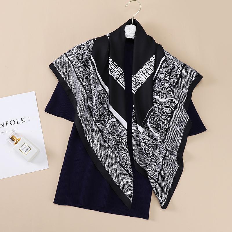 Новый дизайн роскошный женский шарф из саржи — фото 20