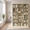 Bookshelf, 6-Tier, 17 Compartments, Adjustable Shelves, 149 x 23.6 x 188 cm, Oak