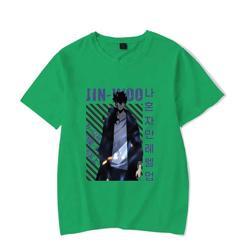 New Solo Leveling Sung Jin Woo Printing T Shirt Men Women T-Shirt Harajuku T-shirt Unisex Fashion Summer Tops