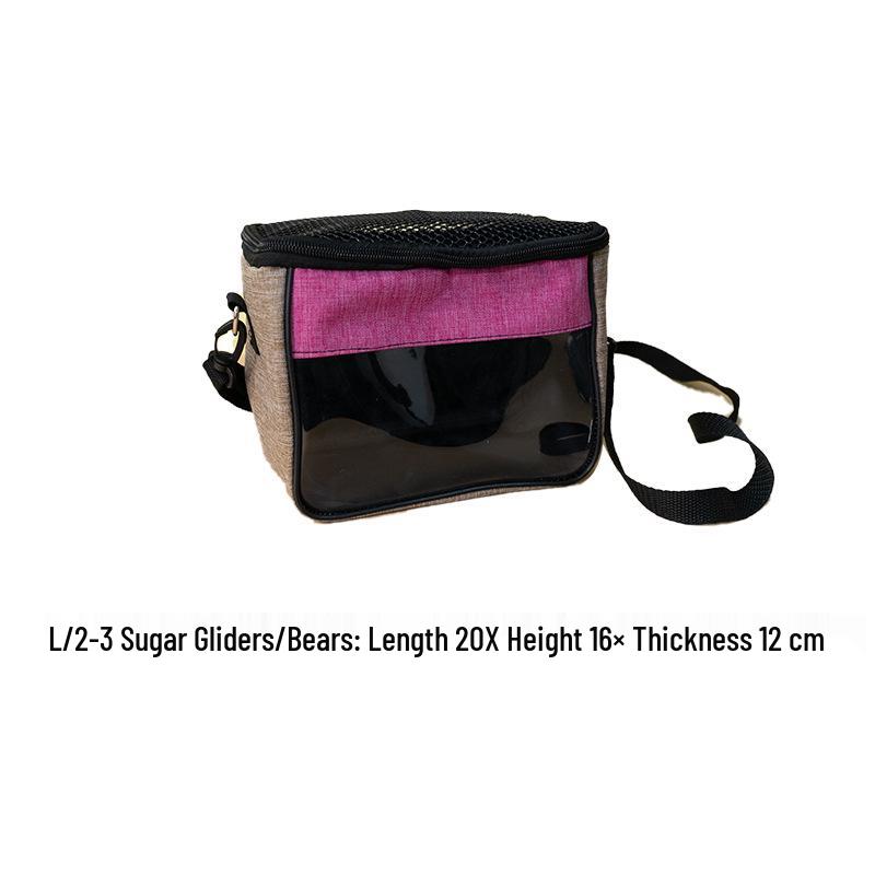 Portable Crossbody Travel Bag for Small Pets: Hamsters, Squirrels, Chinchillas, Hedgehogs, Sugar Gliders