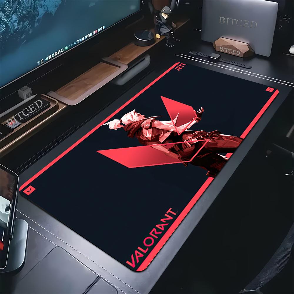 Large Mouse Mat Valorant Gaming Mousepads Desk Rug Gamer Xxl Mousepad 50x100cm Non-slip Desk Pads Table Carpet Design Mouse Pad