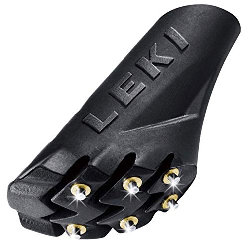 LEKI NW Silent Spike Pads (1300111) Black, for Outdoor Climbing and Nordic Walking