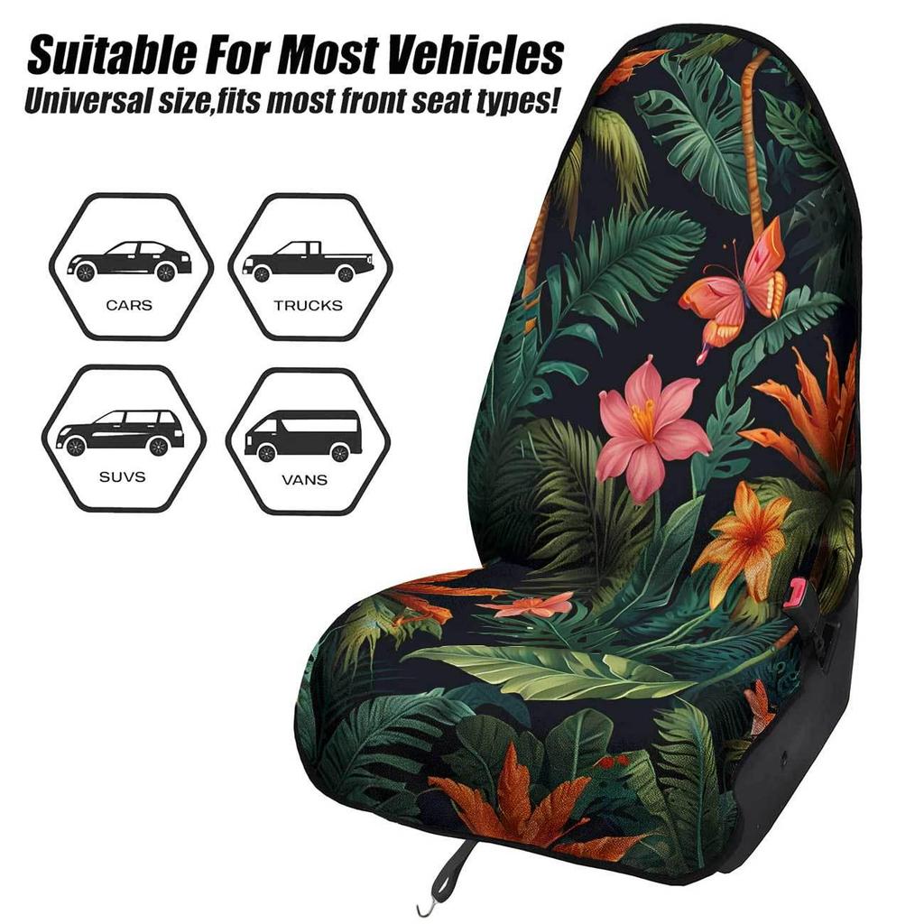 Universal Car Front Seat Leaf Towel Cover - Ideal for Gym & All-Season Use