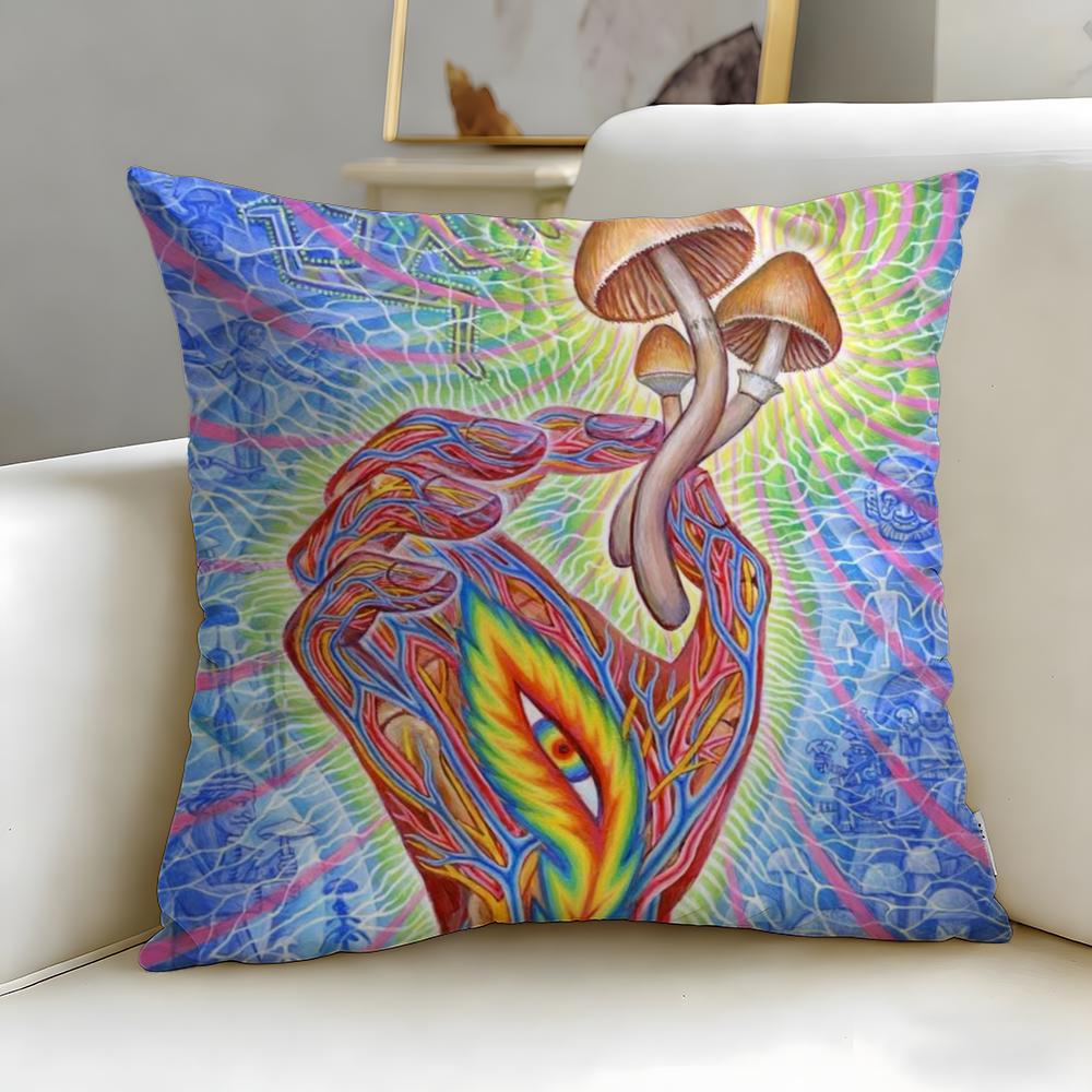 

classic artist Alex Grey Cushion Cover Soft & Easy-Wash Pillow Case – Versatile for Couch, Bed, Travel and Office 30cmx30cm
