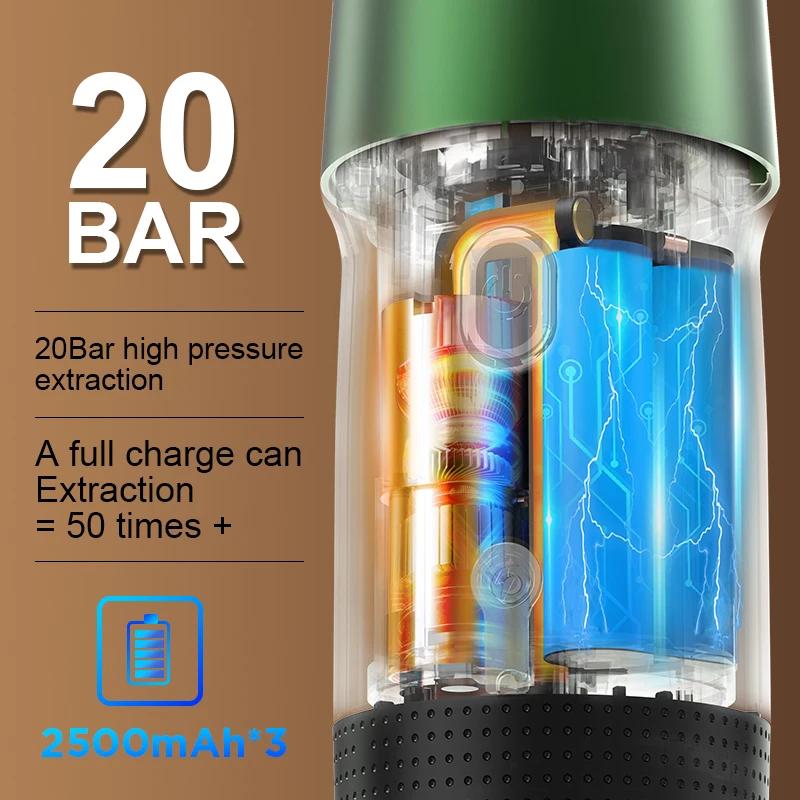 Multi functional Portable Electric 3in1 Capsule Powder Travel Coffee Maker Coffee Machine Italian Espresso Machine for Car Home