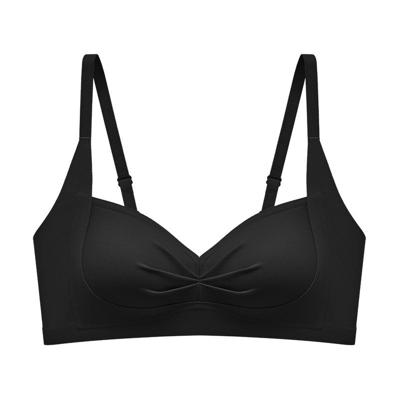 Xia's New Thin Triangle Cup Without Steel Ring Gathers Sexy Underwear, Adjusted Type, Seamless, Comfortable and Breathable Women's Bra
