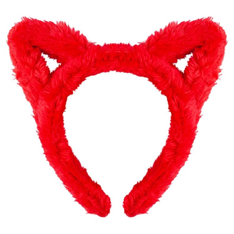 Cats Headband Set Plush Tail Cats Headband Bows Tie Skirt Animals Cosplay Set Cats Costume Set for Halloween