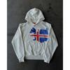 Personalized Dark Print Sweater Long-sleeved Pullover Hoodie Retro Jacket Street Trend Y2k