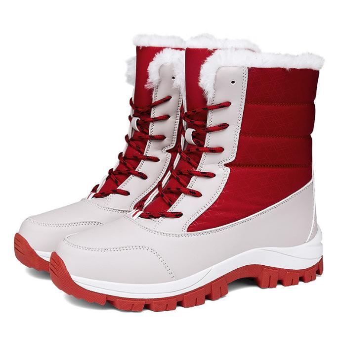 2025 Women's High-Top Snow Boots - Spring/Winter Cotton Shoes