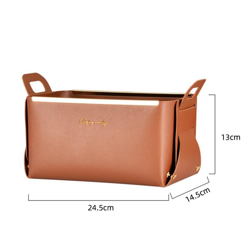 

Настольный органайзер для макияжа из искусственной кожи, большой вместительный складной ящик для хранения косметики, съемный дизайн, держатель с ручкой