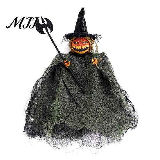 Vintage Style Holiday Accents Halloween Hanging Ghost Decoration, Spooky Scary Gauze Outdoor Porch Eaves Decor for Haunted House, Indoor Party Themed