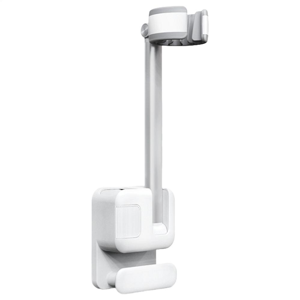 Hair Dryer Organizer Adjustable Wall Storage Rack Hands-Free Holder Stand Drill-Free Organizer For Home Bathroom Apartment