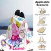 Customiz Name Personality Peppa Pig Blanket Soft &Warm Sofa Office Bed Travel Lunch Break Blanket, Gift Suitable All Seasons