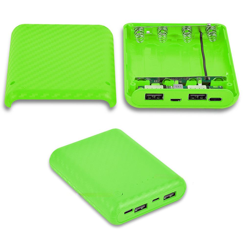 1pc 4 Slots Battery Box Charging Case Power Bank Charger Shell Power Supply Housing Power Tool