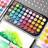 Professional Watercolor Palette Portable Paint Set, High Chromaticity Solid Kit, DIY Greeting Card Painting Dissolves In Water Paint, for
