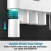 Badezimmer Adsorption Inverted Zahnbürstenhalter Wand Automatische Zahnpasta Squeezer Lagerregal Badezimmer Zubehör