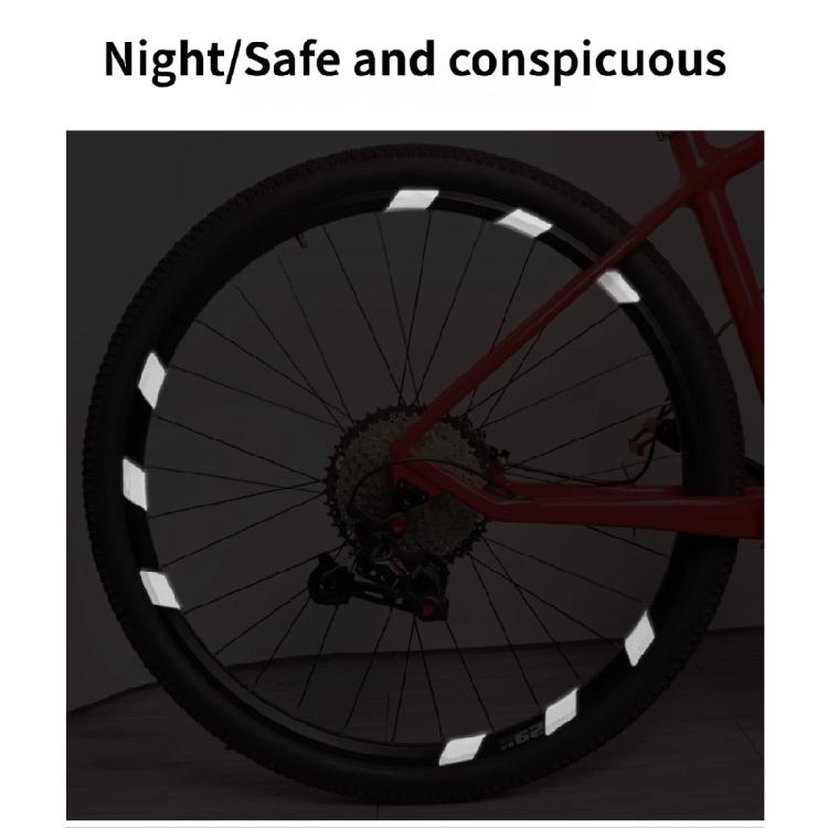 Universal Bike Rims Reflective Decals Quick Installation Wheel Rims Reflective Sticker Signs Reflective Arrows Sticker