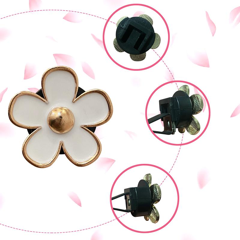 Cute Flower Car Air Vent Clip For Air Conditioning Vents And Interior Decoration