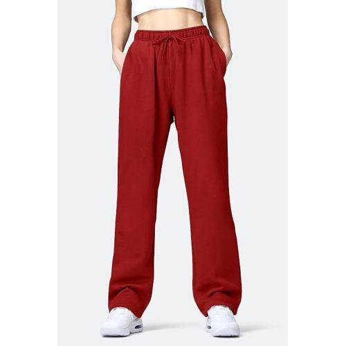Women's Solid Color High Waisted Loose Casual Sports Pants clothes sale