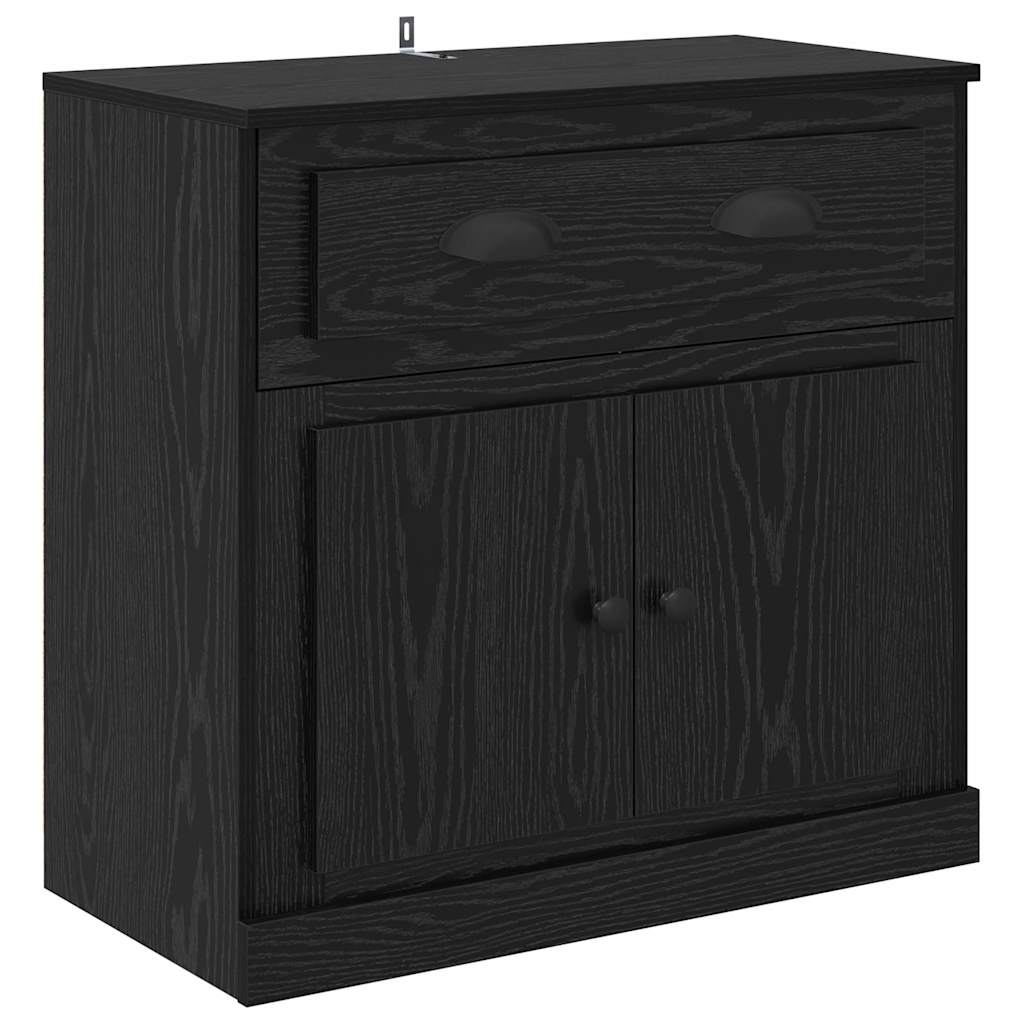 Sideboards 2 Pcs Black Oak Effect 70 X 35.5 X 67.5 Cm