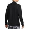 Nike Dri-Fit Trail Solid Color Comfortable Warm Quick-Dry Half-Zip Sweatshirt Unisex Sweatshirt Black Mountain-Top-White FV9995010