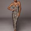 Leopard Print Sleeveless V-Neck Sexy Midi Dress Spring Women Fashion Streetwear 2022 Christmas Party Outfits dresses