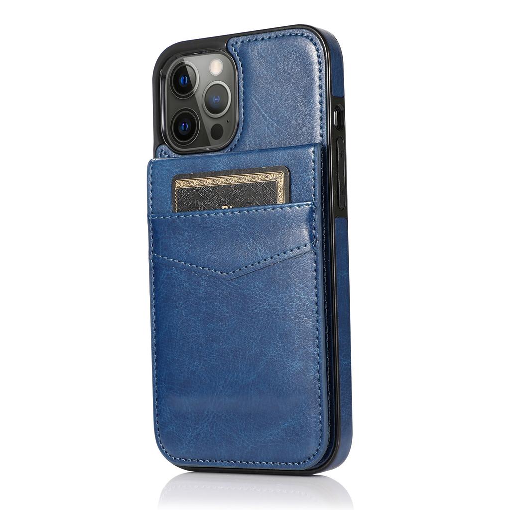 Flip Leather Cover for IPhone 16E 16 15 13 12 Mini 14 11 X XR XS Pro Max 7 8 Plus Wallet Case with Credit Card Holder Kickstand