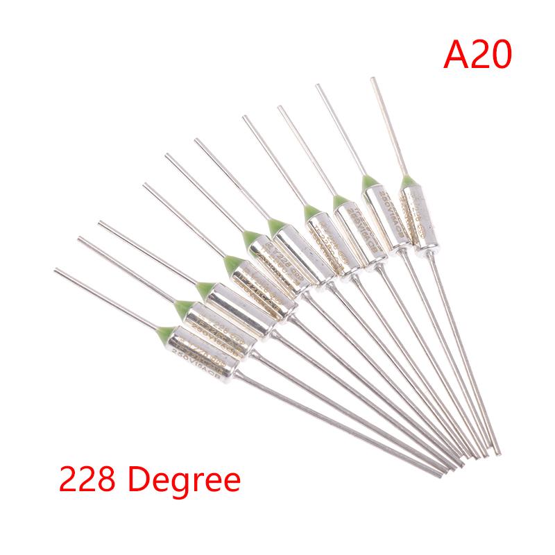 10Pcs Tf Thermal Fuse Ry 15A 250Vtemperature 121C 125C 128C 130C 135C 140C 145C 150C 155C 160C 165C 167C 175C 180C 185C 192C