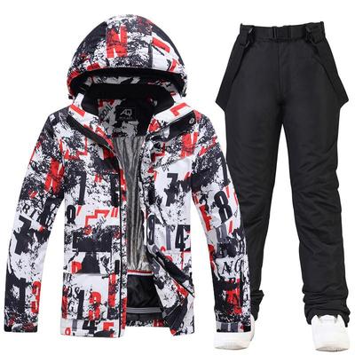 Neue Ski Anzug männer Anzug Winter Outdoor Winddicht Wasserdicht Warme Dicke Single-Board Doppel-Board Ski Jacke + hosen
