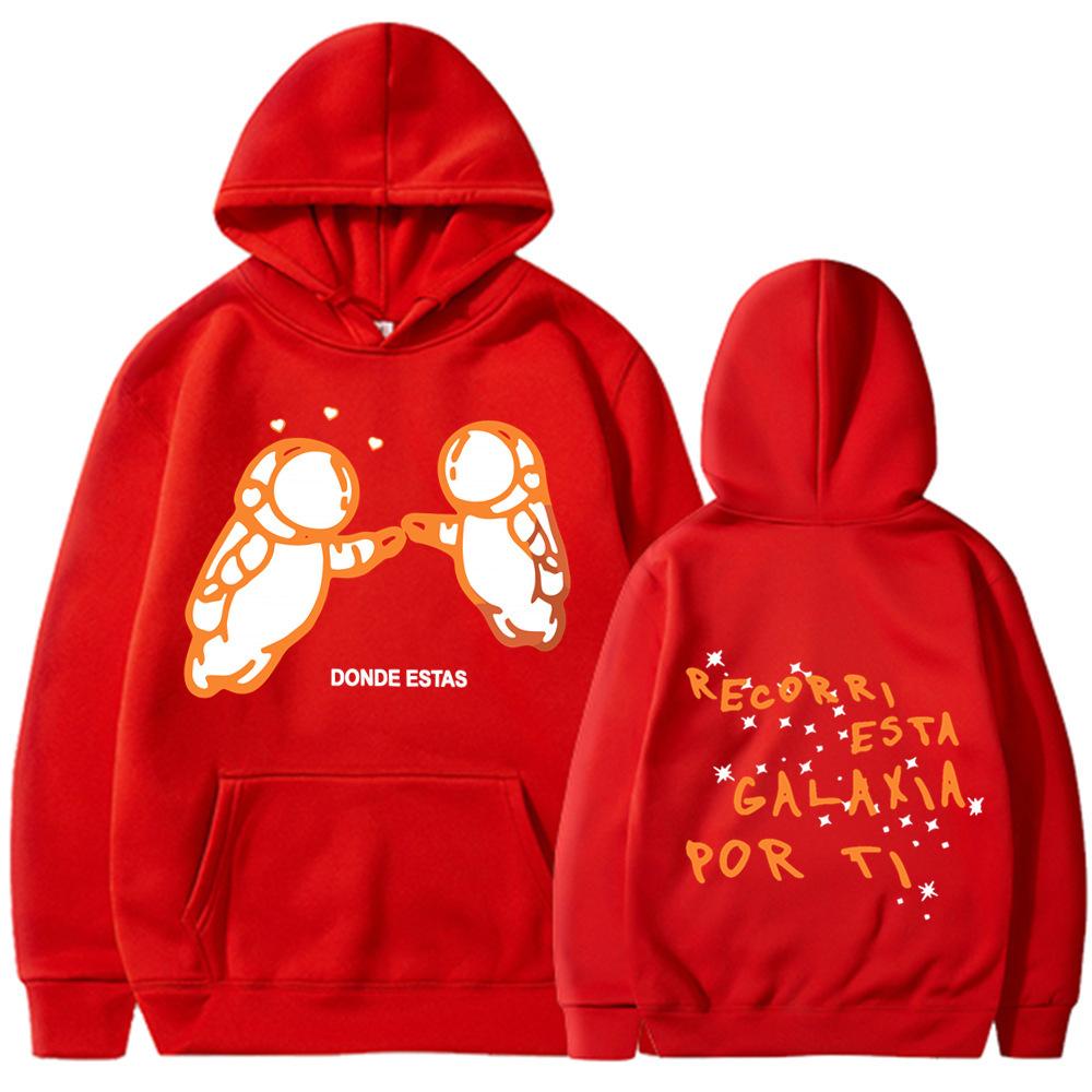 New Thread Recorri Esta Galaxia Por Ti Print Casual Sweater Hoodie Sweater