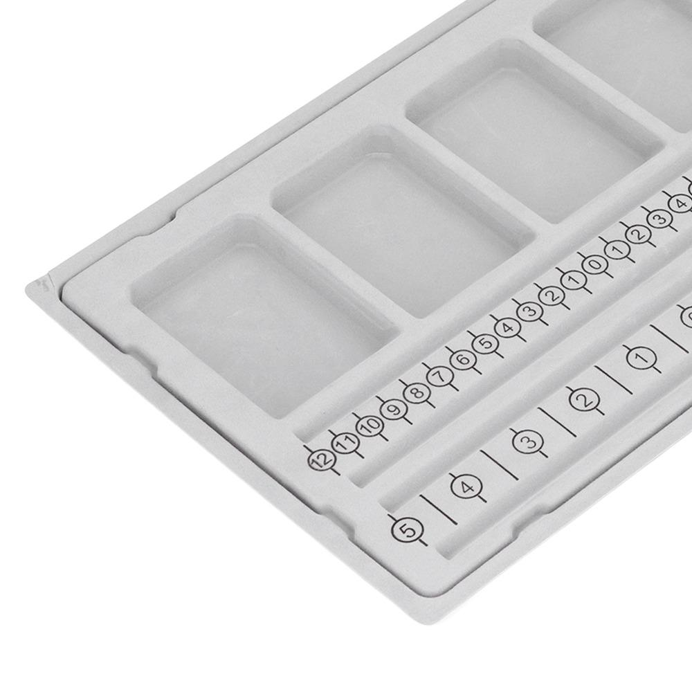 4 Recessed Compartments Beaded Measuring Board Bracelet Beading Board  Crafting Enthusiasts