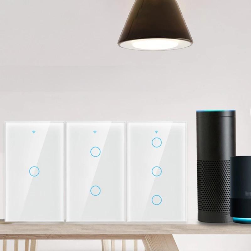 Tuya Smart WiFi + RF US Universal Switch, Compatible with Alexa, Features Single/Zero Fire and App Timing