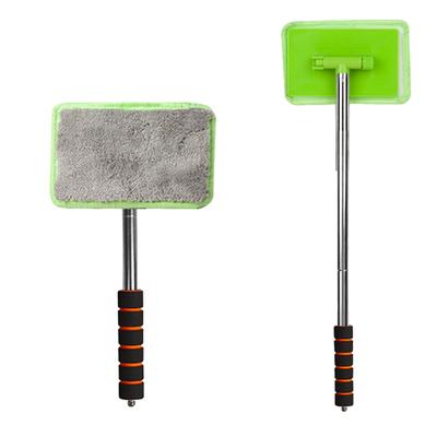 Brosse de Nettoyage de Pare-brise de Voiture Alliage d'Aluminium Microfibre Nettoyeur de Vitre de Voiture Rétractable Voiture