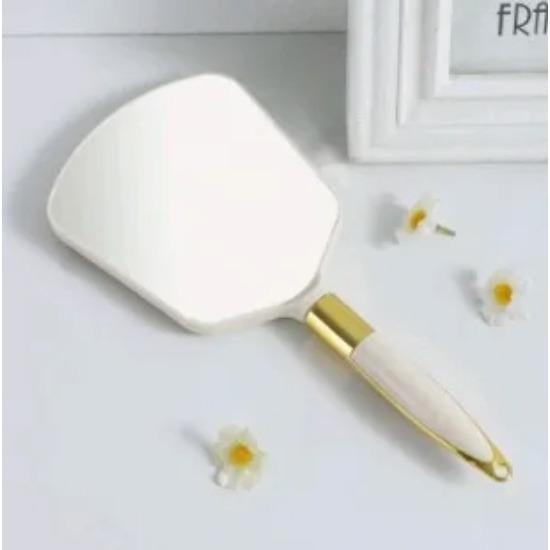 HD Makeup Mirror European-style High-quality Handheld High-end Beauty Portable Retro Pattern Vanity Mirror