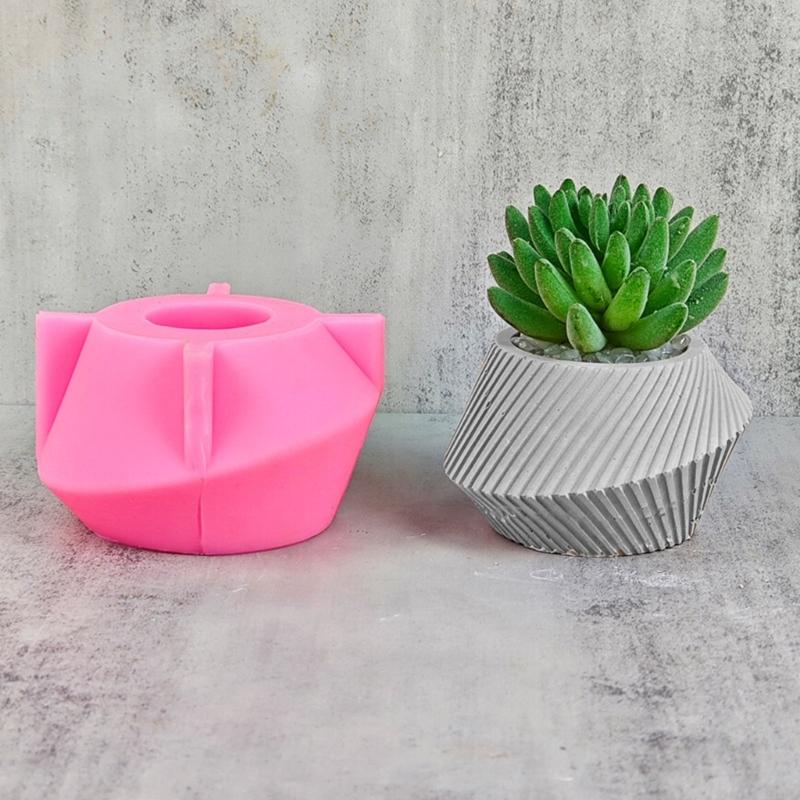 Irregular Vase Silicone Mold DIY Flower Pots Ornaments Making Plaster Epoxy Resin Casting Molds Pen Holder Mold Handmade