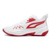 Genetics Unisex Low Top Basketball Shoes White Red 379974-04