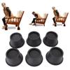 6Pcs Furniture Risers Round Plastic Furniture Lift Riser For Bed Table Couch Black 2.8in