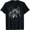 Arte de Lobo - Camiseta de Lobo con Motivo para Amantes de los Animales