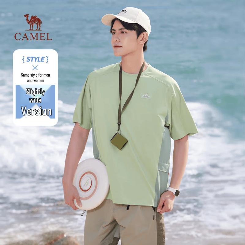 CAMEL M35BA88088 Men s Outdoor Quick-Dry Crew Neck T-Shirt L