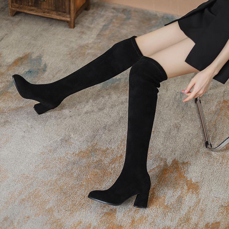 Moteriški zomšiniai aukštakulniai aukštakulniai aukštakulniai aukštakulniai, vidutinio pakulno, ploni, ploni Velvet