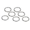 7 Pcs Silver O Ring Rustproof Solid Round Buckle Durable Stainless Steel O Ring  Diving Accessory
