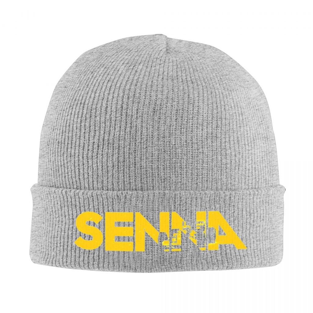 Ayrton Senna Hat Autumn Winter Beanie Fashion Motorsport Cap Men Women Acrylic Bonnet