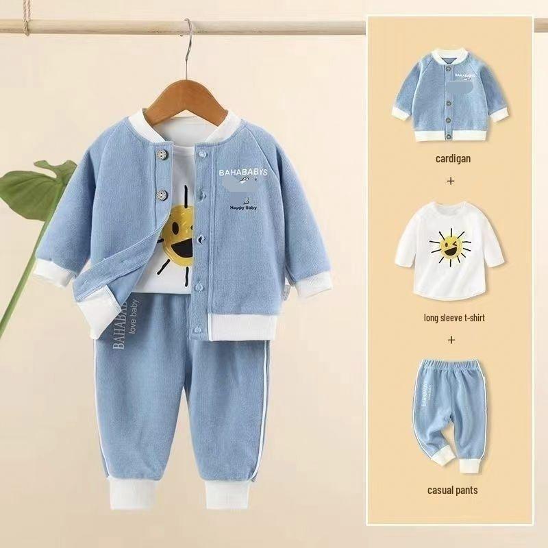 Spring & Autumn Baby Cardigan Set - Newborn & Boy Outerwear for Spring & Autumn